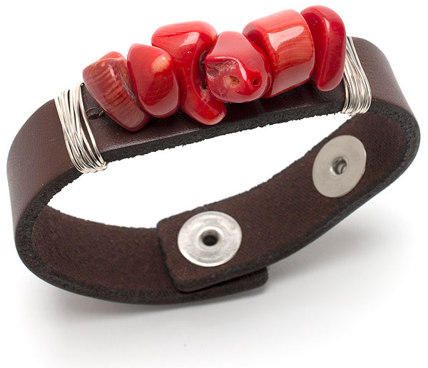 Natural Leather Cuff Bracelet