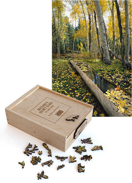 Autumn's Secret Glade Wooden Puzzle