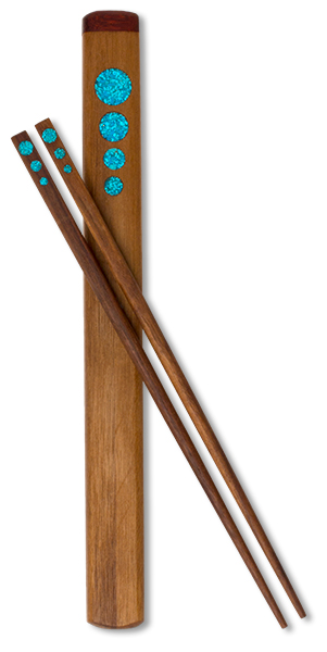 Walnut Wood Chopsticks and Travel Box