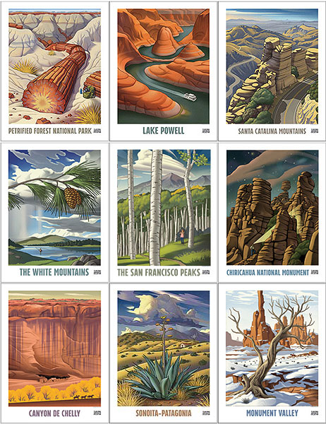 EXPLORE ARIZONA! VINTAGE POSTERS