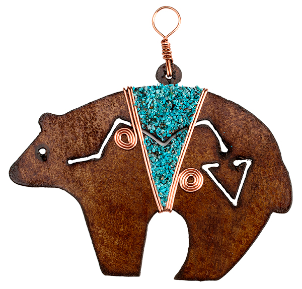 Rustic Bear Ornament