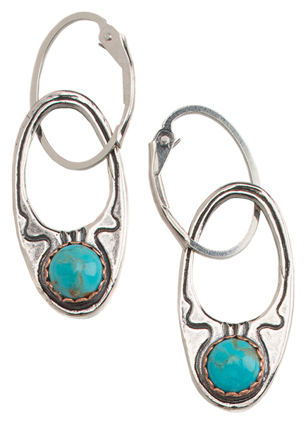 Hand-Cast Rising Moon Earrings