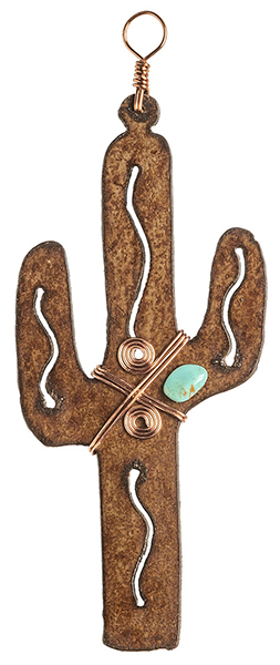 Rustic Cactus Ornament