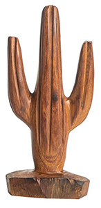 Medium Wooden Cactus
