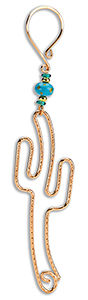 Copper Saguaro Ornament