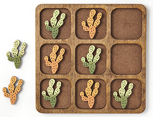 Prickly Pear Tic-Tac-Toe