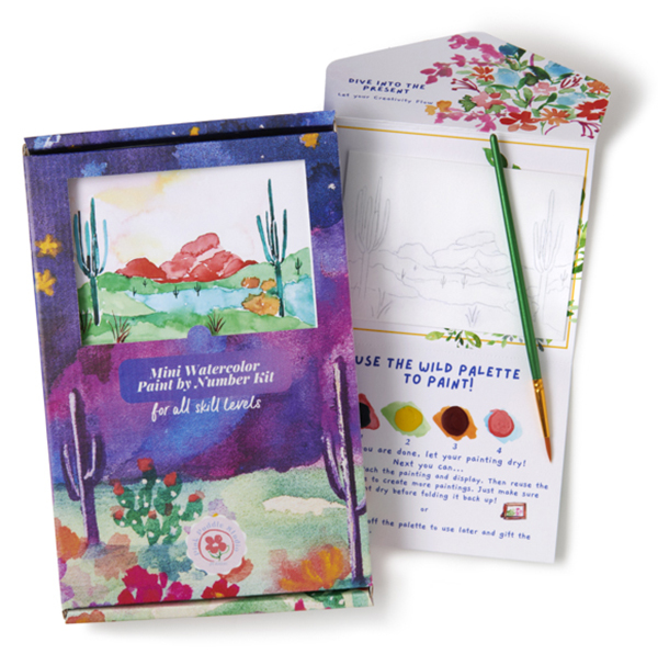 Mini Desert Mountain Watercolor Kit