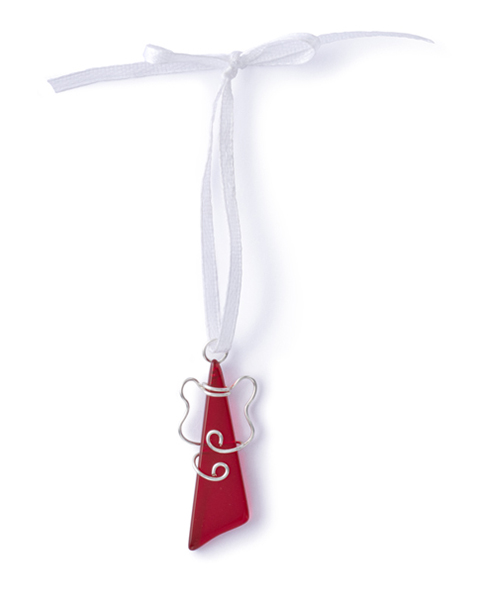 Stained Glass Angel Ornament