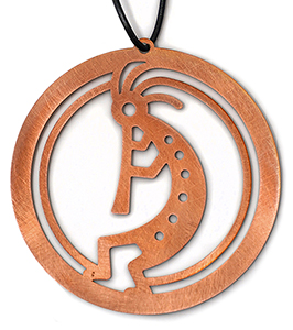 Copper Kokopelli Ornament
