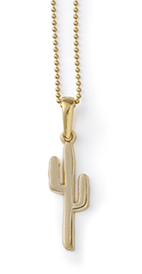 Golden Saguaro Necklace