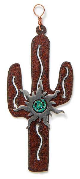 Saguaro Sunburst Ornament