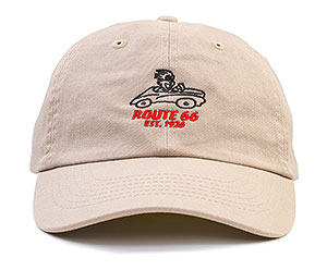 Route 66 Dad Hat (Khaki)